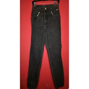 Vintage Rockies jeans Black Denim High Waist Womens 30/11 XL‎